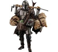 Figurine Hot Toys Tms052 - Star Wars : The Mandalorian - The Mandalorian & Grogu Deluxe Version