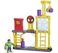 Figurine Hulk et le chantier de déconstruction inspiré par Marvel Spidey - Has