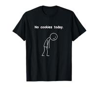 Figurine Humoristique Stickman No Cookies Today pour garçons et Filles T-Shirt