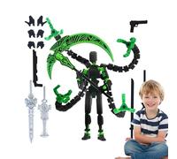 Figurine Imprimée En 3D - Modèle De Figurine | Modèle D'ornement À Articulations Multiples - Pour Les Amateurs De Jeux, , Adolescents, Adultes, Table De Chevet, Collectionneurs Passionnés | Cad