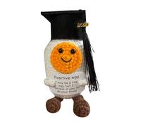 Figurine inspirante pour femme - Petit rappel émotionnel - Œuf de médecin - Décoration pour elle, lui, homme, ami, collègue, étudiant - Décoration abstraite (blanc, 11,5 x 6 x 6 cm)