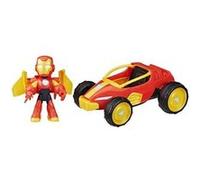 Figurine Iron Man et véhicule Bolide Iron Man, Marvel Iron Man and his Awesome Friends, des 3 ans