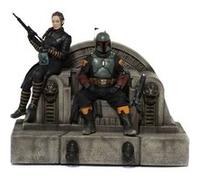 Figurine IRON STUDIOS LUCSWR45721 - Star Wars : The Book Of Boba Fett - Boba Fett & Throne & Fennec Shand