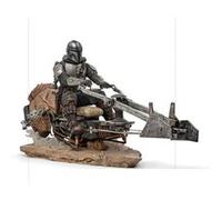 Figurine IRON STUDIOS LUCSWR48721-10 - Star Wars : The Mandalorian - The Mandalorian on Speederbike