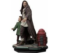 Figurine de collection Iron Studios Figurine - Star Wars : Obi Wan Kenobi - Obi-Wan & Young Leia Deluxe