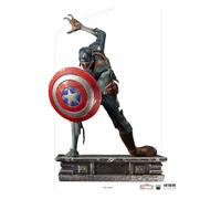 Figurine Iron Studios What If...? 1/10 Art Scale Captain America Zombie Bleu 22 cm