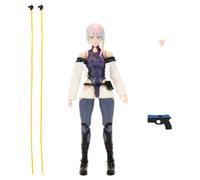 Jada Figurine Cyberpunk Edgerunners Lucy 15 cm articulée, 20 points, accessoires interchangeables