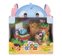 Disney - Set 4 figurines Tsum Tsum Lilo et Stitch 7 cm - Jouets empilables, Cadeau enfant dès 6 ans