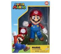 Jakks Pacific Figurine Nintendo Super Mario 4" – Mario avec champignon rouge