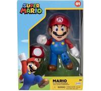 Jakks Pacific Figurine Nintendo Super Mario 4" – Mario avec champignon rouge