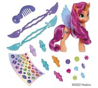 Figurine jouet - MY LITTLE PONY - Sunny Starscout - Poney orange - 17 accessoires - 15 cm