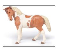 Figurine jument pinto