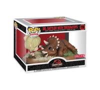 Figurine Jurassic Park - Dr Sattler & Triceratops Exclu Pop Movie Moment 10cm