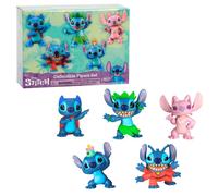 Figurine Just Play Disney Stitch (x5) Bleu 7 cm