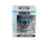 Kidrobot Figurine Bhunny Stitch x Elvis HawaÏ (11cm) Effet Velour Halloween, 4", Bleu