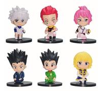 Figurine Killua, GON Freecss, KURAPICA, Hisoka, Version Q, 6 pièces, 10 cm, PVC, Personnage, Cosplay, Collection, Artisanat, Cadeau