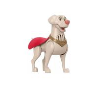 Figurine Krypto aboyant de Fisher-Price DC League of Super-Pets, chien jouet mobile de 15 cm avec des sons, pour les enfants d'âge préscolaire à partir de 3 ans