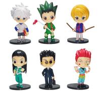Figurine Kurapika, Hisoka, Gon Killua, Freecss, 6 Figurines Debout, Version Bella Q 10 Cm en PVC Fait Main À Collectionner Cadeau Artisanal