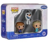 Figurine La Reine Des Neiges (Frozen) - Pocket Pop Tin Box 3-Pack