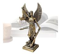 Figurine Lady Justice en résine finition bronze Ange grec Décoration