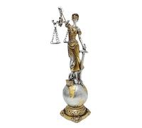 Figurine Lady Justice - Statue de la Dame Justice en résine synthétique, Statue de la Déesse de la Justice | Sculpture en résine représentant une dame aveugle, déesse de la justice et de l'équité, déc