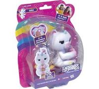 Lansay - FINGERLINGS - Lulu - Bébé Licorne Interactive - Peluche Électronique pour Enfants dès 5 Ans - Animal Intéractif Qui s'Accroche au Doigt - Réactions Amusantes - 70 Sons - Idée Cadeau