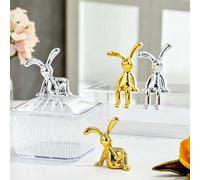 Figurine Lapin avec Langage Visuel Apaisant pour Maison, Bureau, Habitation Commune à la recherche d'un caractère doux (B)