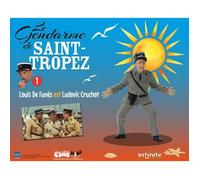 Figurine Le Gendarme De Saint-Tropez Louis de Funès Maréchal Des logis-Chef Ludovic Cruchot Encerclant Les Nudistes 10 cm