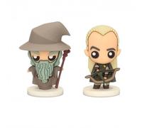 Figurine Le Seigneur Des Anneaux - Set De 2 Pokis Gandalf And Legolas 7cm