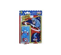 Marvel Hasbro Legends Series, Figurine de Collection Retro Captain America de 9,5 cm