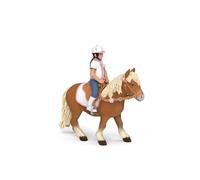 Papo - Figurine Cavalière Enfant, Jeune Passionnée d'Équitation pour Enfants dès 3 Ans - Encouragement de l'Amour pour les Chevaux et Apprentissage du Sport