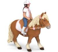 Papo - Figurine Cavalière Enfant, Jeune Passionnée d'Équitation pour Enfants dès 3 Ans - Encouragement de l'Amour pour les Chevaux et Apprentissage du Sport