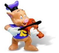 Figurine Les trois petits cochons : Petit Cochon Violoniste Bullyland G