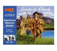 Figurine Lewis & Clark. 18 figurines avec des poses assorties : 2 tipis 2 canoës indiens 1 radeau de bois avec provisioins 2 chevaux 2 po G