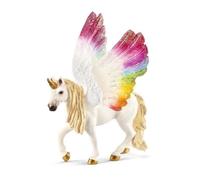Figurine Licorne ailée arc-en-ciel, Multicolore, 16 x 15 x 18 cm - 70576 BAYALA
