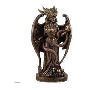 Figurine Lilith Première Femme d'Adam Finition Bronze en résine Peinte à la Main 17 x 13 x 41 cm