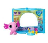Figurine Littlest Petshop Boutique de glace Salamandre rose G7 21 avec accessoires Rose