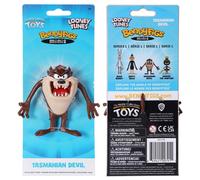 FIGURINE LOONEY TUNES TASSE DIABLE DE TASMANIE BENDYFIGS MINI CAOUTCHOUC 9 CM