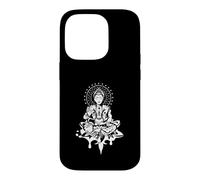 Figurine Lotus Méditative - Design Spirituel Zen Fantasy Coque pour iPhone 14 Pro