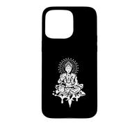 Figurine Lotus Méditative - Design Spirituel Zen Fantasy Coque pour iPhone 15 Pro Max
