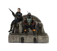 Figurine IRON STUDIOS LUCSWR45721 - Star Wars : The Book Of Boba Fett - Boba Fett & Throne & Fennec Shand G