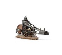 Figurine LUCSWR48721-10 - Star Wars : The Mandalorian - The Mandalorian on Speederbike