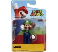 Figurine luigi 7 cm - set figurine collection super mario avec carte tigre - enfant