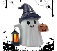 Figurine lumineuse d'extérieur avec lanterne - Sculpture de avec lanternes pour porche, pelouse, jardin, tombe, cimetière de Noël