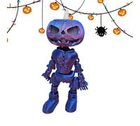 Figurine lumineuse Halloween membres mobiles | Impression 3D pour décoration de paysage d'Halloween, pièce maîtresse de table, figurine de lanterne citrouille