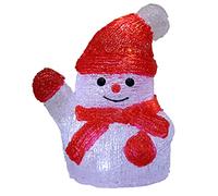 Figurine Lumineuse LED en Acrylique Bonhomme de Neige Lumineux Taille S Illumination Décoration de Noël Décoration LED