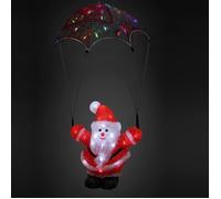 Figurine lumineuse LED en acrylique Décoration de Noël Père noël en parachute lumineux Décoration LED Père noël