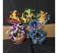 Figurine lumineuse Pikachu de l'animation Bao Ke Meng GK, modèle fait main, Super Dream Gengar, dragon cracheur de feu, ornements. Violet