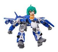 Figurine Macross Frontier - TINY SESSION VF-25G MESSIAH VALKYRIE MICHAEL USE with RANKA 10 cm G