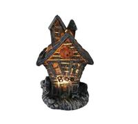 Figurine Maison Hantée Effrayante Statuette Miniature Lumineuse Effrayante